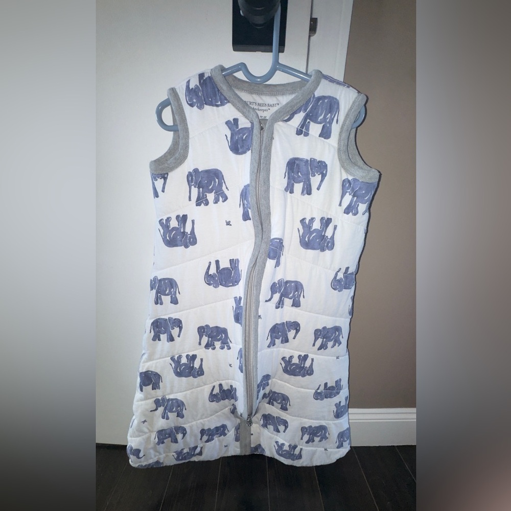 Burt's Bees Baby Elephant Sleep Sack size Large 12-18 months